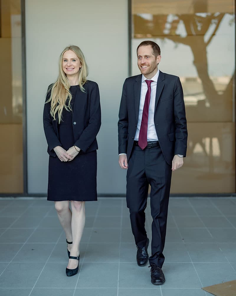 Attorneys Aaron Spolin and Caitlin Dukes